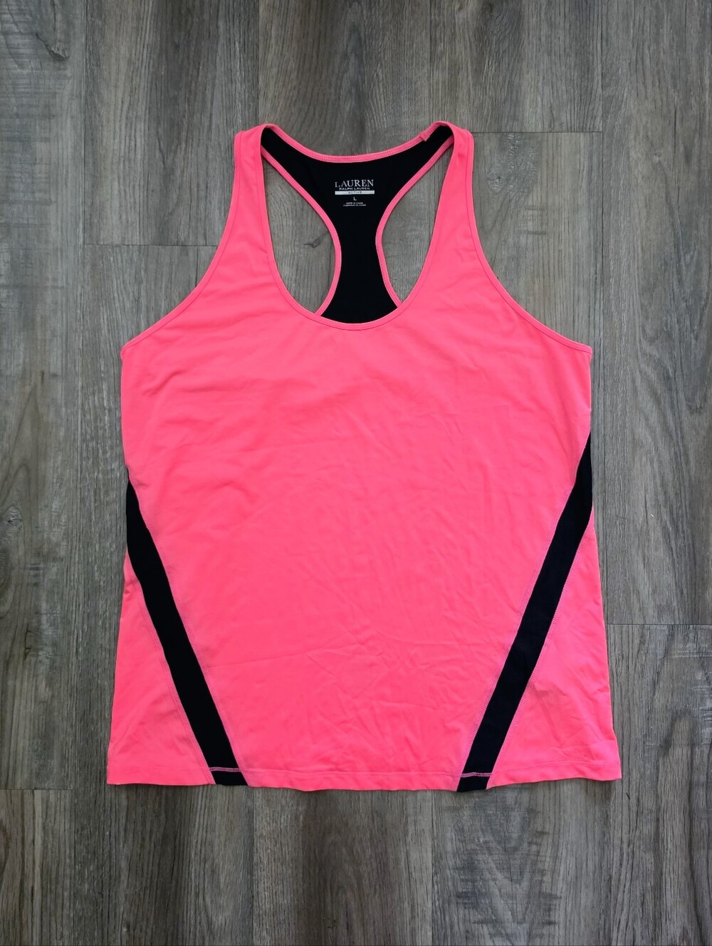 Lauren Ralph Lauren Pink Racerback Active Tank Top